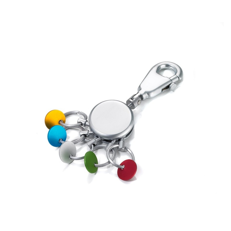 Breloc multifunctional Troika Patent, 5 inele colorate detasabile