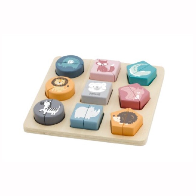 Puzzle, Viga Toys, Montessori, lemn, Multicolor