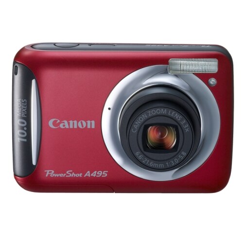 Aparat foto digital Canon PowerShot A495 Rosu - eMAG.ro