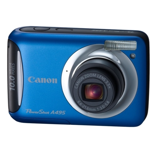 Aparat foto digital Canon PowerShot A495 Albastru - eMAG.ro