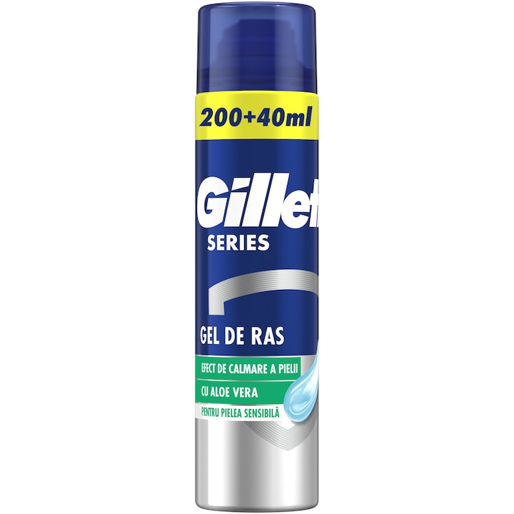 Gel de ras Gillette Sensitive, 240 ml