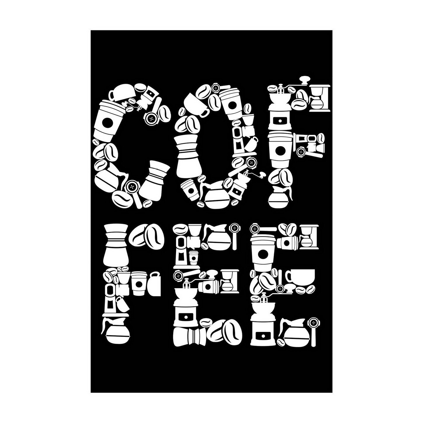 Poster -50x70 cm -Cafea