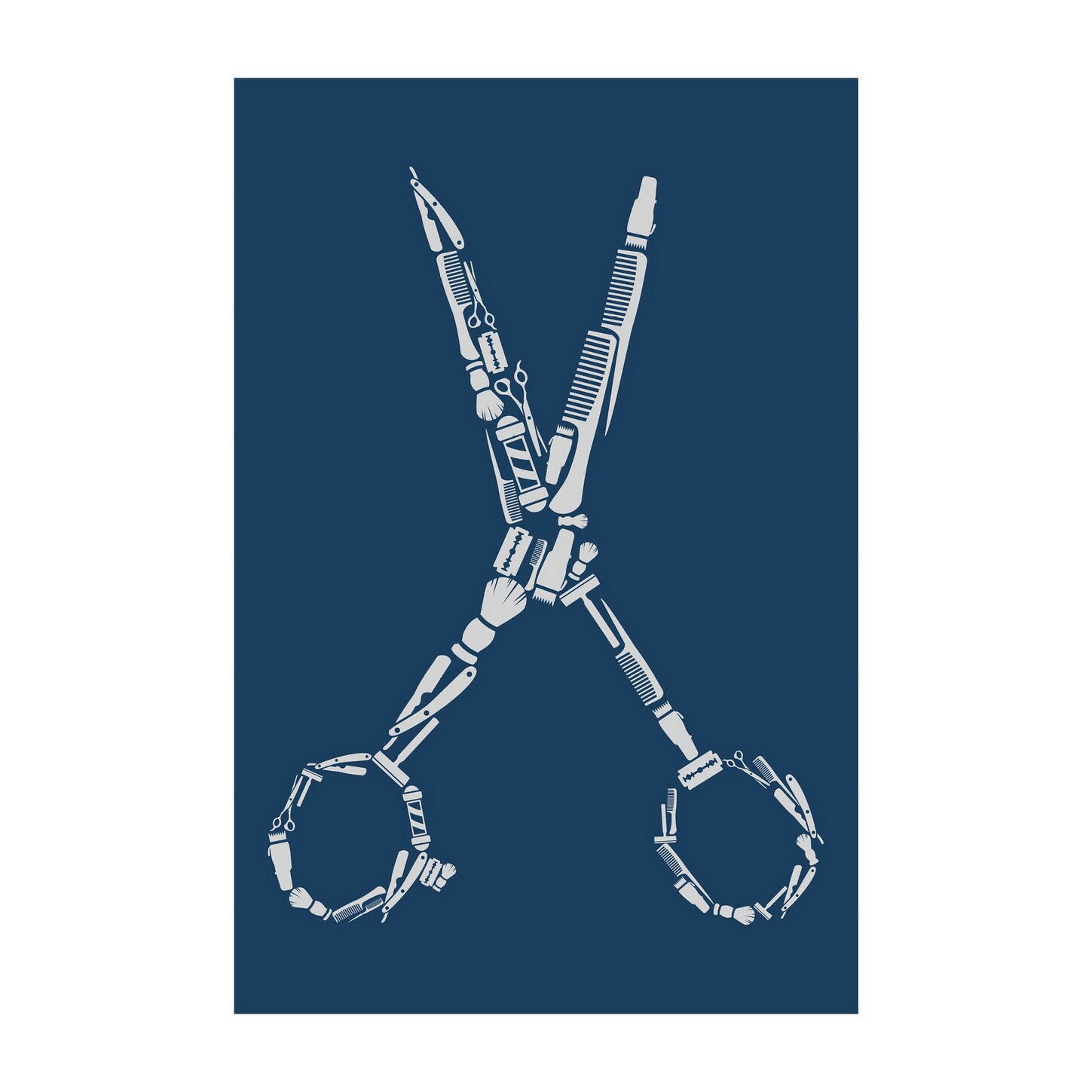 Poster -50x70 cm - Foarfecele frizerului