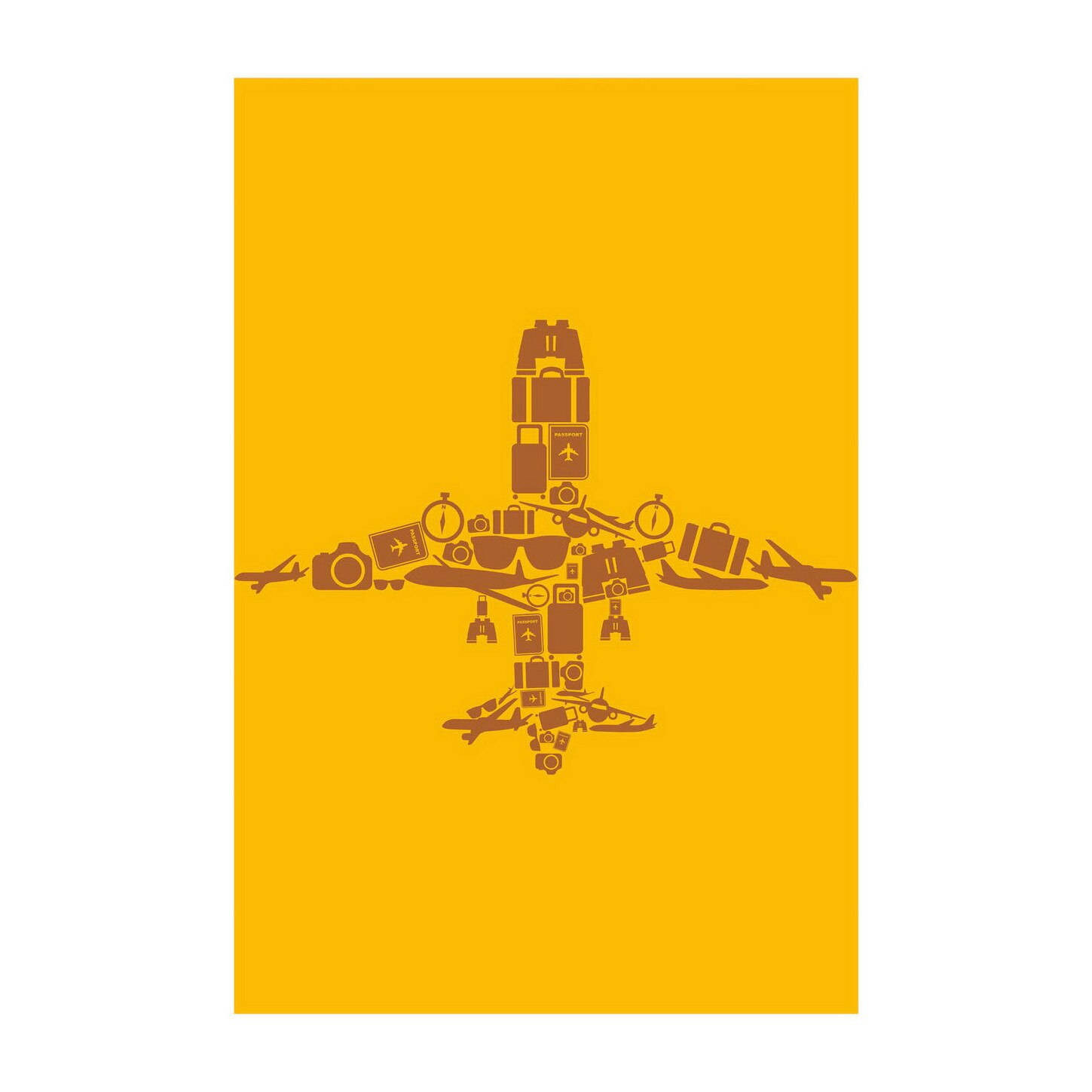 Poster -50x70 cm - Avion