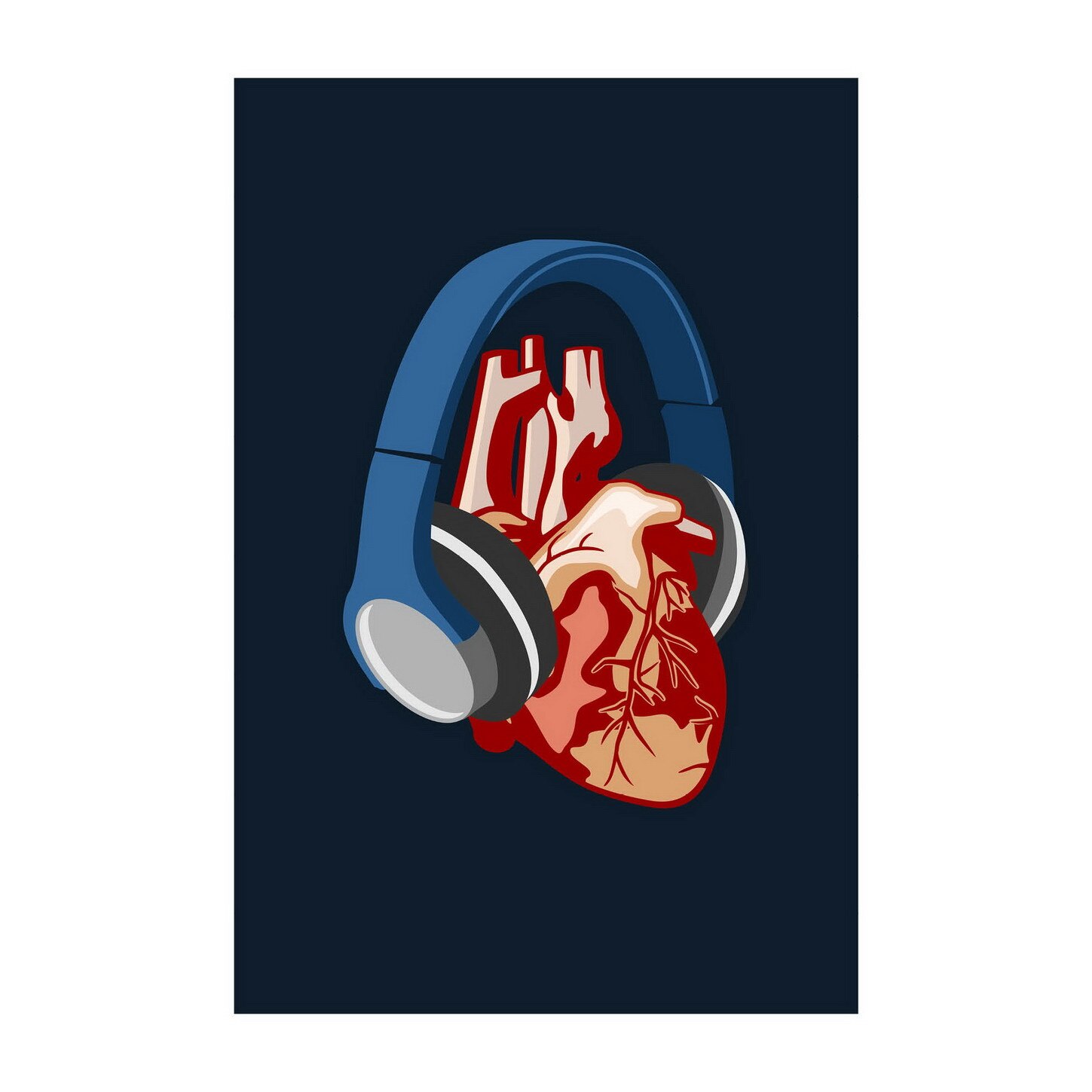 Poster -50x70 cm -Muzica inimii