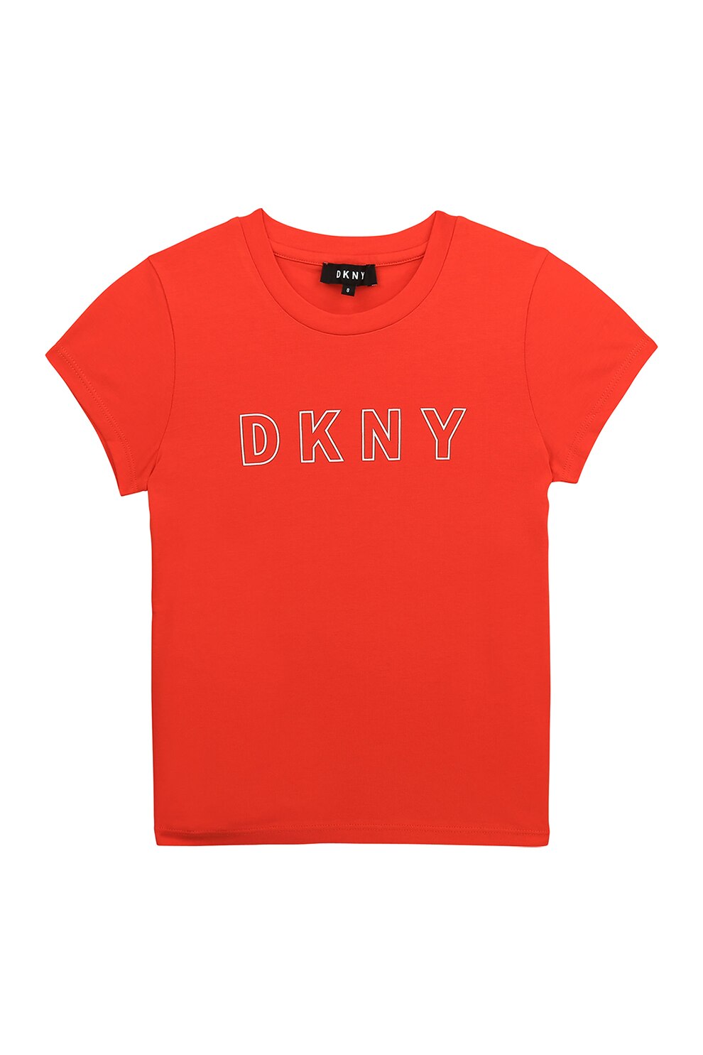 DKNY, Tricou cu imprimeu logo, Rosu vermilion