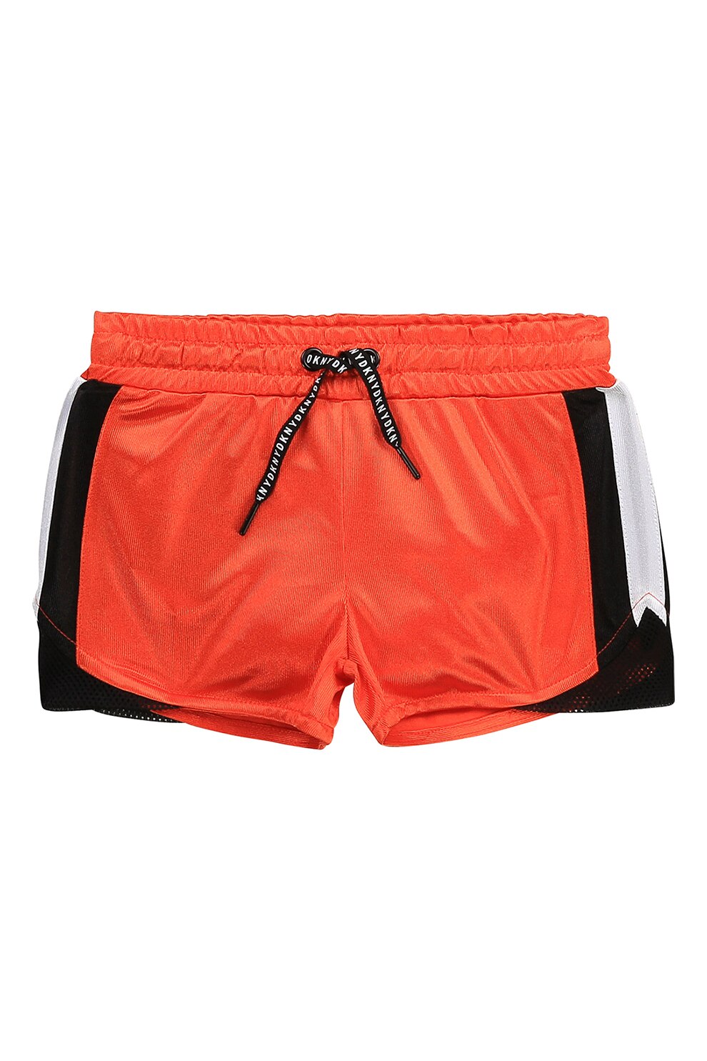 DKNY, Pantaloni scurti cu snur in talie, Rosu vermilion