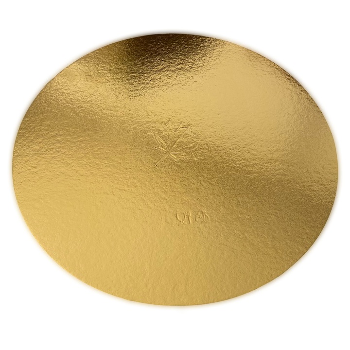 Set Discuri tort, cu 2 fete auriu si alb perlat 24 cm, grosime 2,0 mm, 50 bucati