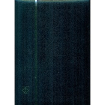 Clasor timbre Leuchtturm 64 pagini negre, A4, coperta din piele culoare neagra, seria Premium 319358 Clasor timbre Leuchtturm 64 pagini negre, A4, coperta din piele culoare neagra, seria Premium 319358