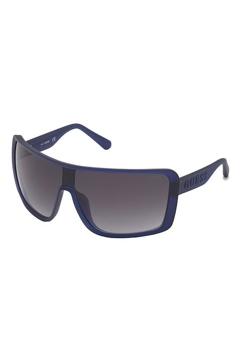 Guess, Слънчеви очила Shield с градиента, 99-00-120 Standard, Тъмносин