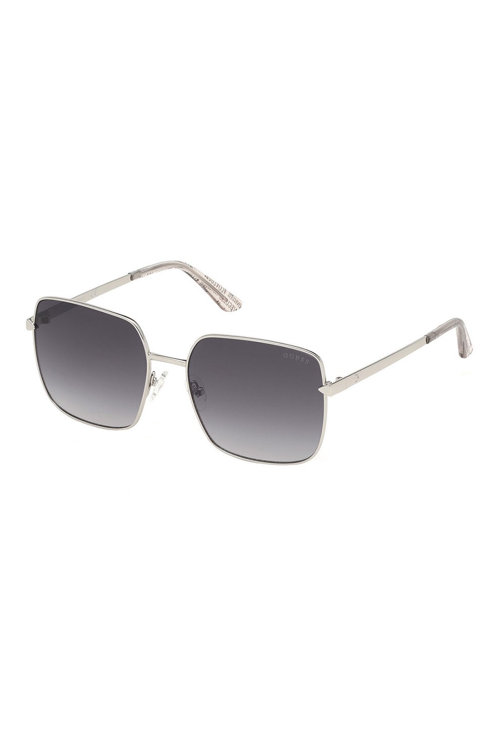 GUESS BY MARCIANO, Ochelari de soare patrati, Argintiu/Gri inchis, 56-17-140 Standard