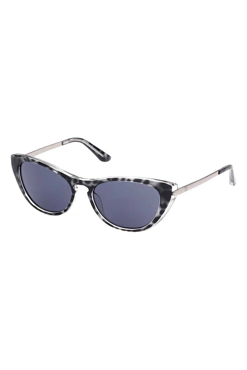 Guess, Ochelari de soare cat-eye, Negru/Alb, 55-17-135 Standard