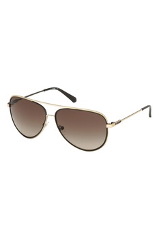 Guess, Ochelari de soare aviator cu lentile in degrade, Negru/Auriu, 63-13-145 Standard Guess, Ochelari de soare aviator cu lentile in degrade, Negru/Auriu, 63-13-145 Standard
