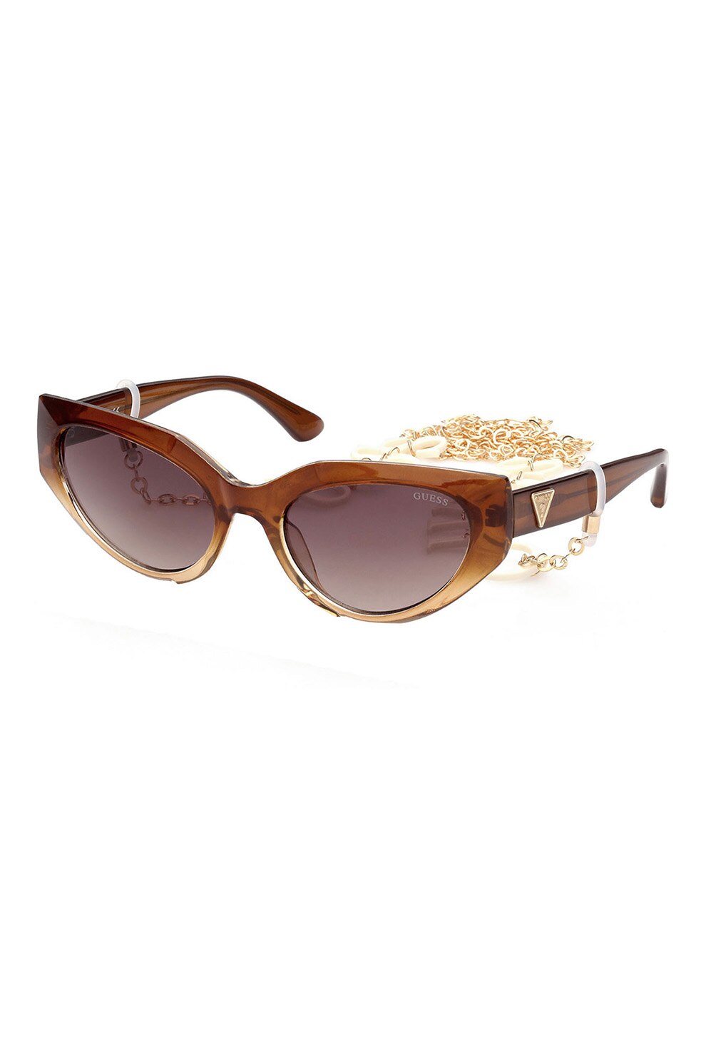 Guess, Ochelari de soare cat-eye, Oranj/auriu, 57-20-135 Standard
