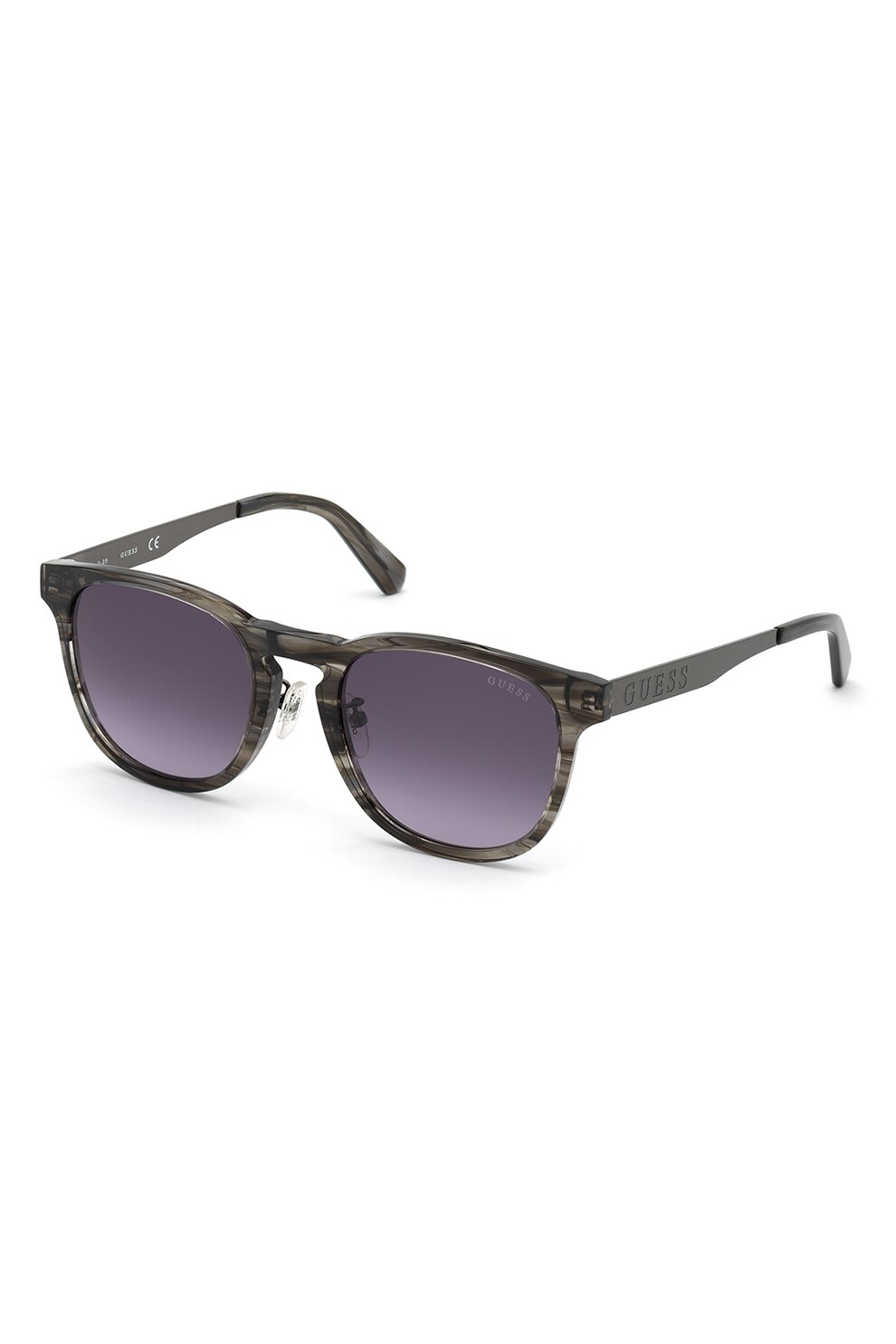 Guess, Ochelari de soare cu logo discret, Negru, 54-20-140 Standard