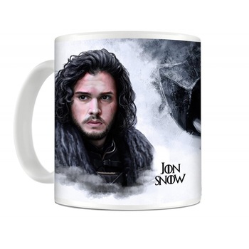 Cana Game Of Thrones Winter is Coming Jon Snow , 330ml , mug107, Multicolor Cana Game Of Thrones Winter is Coming Jon Snow , 330ml , mug107, Multicolor