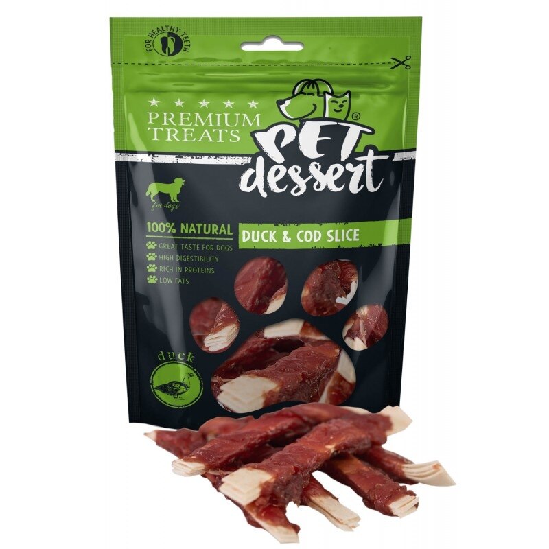 Recompense Pet'S Dessert Duck Cod Slice 80 g