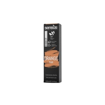Vopsea de par semipermanenta fara amoniac, Sensus, Direct Fluo, Orange, 100 ml Vopsea de par semipermanenta fara amoniac, Sensus, Direct Fluo, Orange, 100 ml