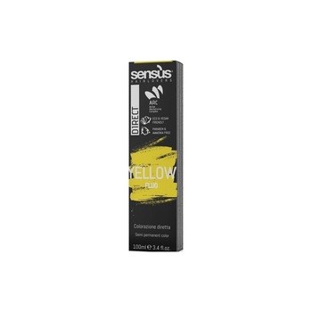 Vopsea de par semipermanenta fara amoniac, Sensus, Direct Fluo, Yellow, 100 ml Vopsea de par semipermanenta fara amoniac, Sensus, Direct Fluo, Yellow, 100 ml