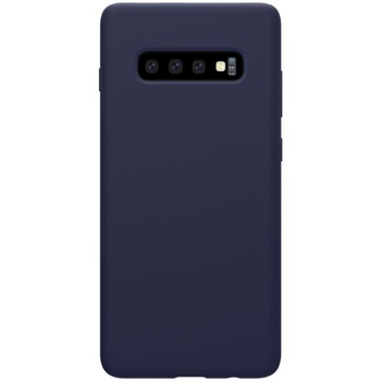 Husa protectie compatibila cu Samsung S10 Plus Liquid Silicone Case Albastru inchis Husa protectie compatibila cu Samsung S10 Plus Liquid Silicone Case Albastru inchis