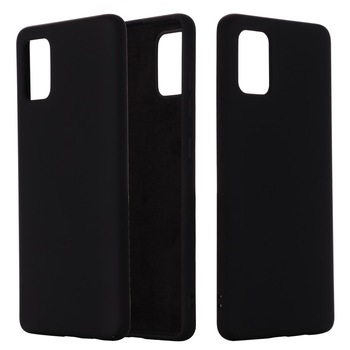 Husa protectie compatibila cu Samsung S10 Lite Liquid Silicone Case Negru Husa protectie compatibila cu Samsung S10 Lite Liquid Silicone Case Negru