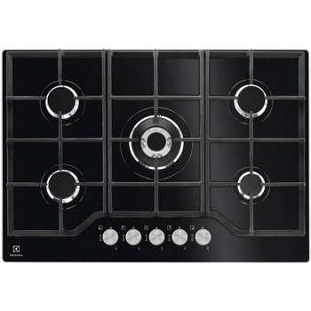 Plita Incorporabila Electrolux EGG7536SK, Gaz, 9000w, 5 zone de gatit, 74,5cm, Negru Plita Incorporabila Electrolux EGG7536SK, Gaz, 9000w, 5 zone de gatit, 74,5cm, Negru