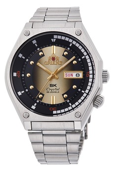 ORIENT, Ceas automatic din otel inoxidabil, Argintiu ORIENT, Ceas automatic din otel inoxidabil, Argintiu