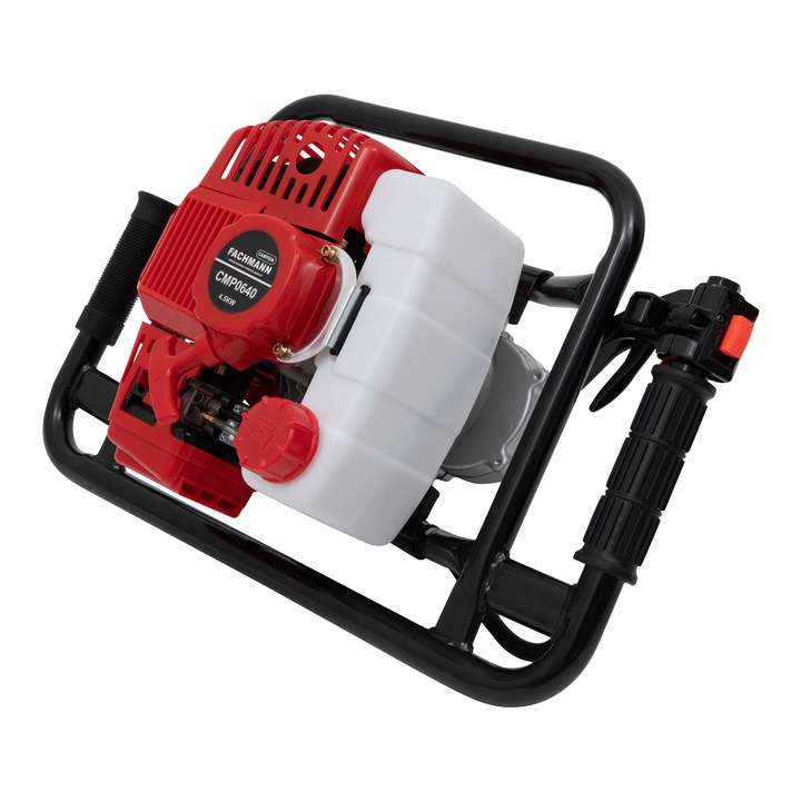 Motoburghiu pe benzina Profesional Campion Fachmann, 6 CP, Portocaliu, 52 cc, Fara burghiu