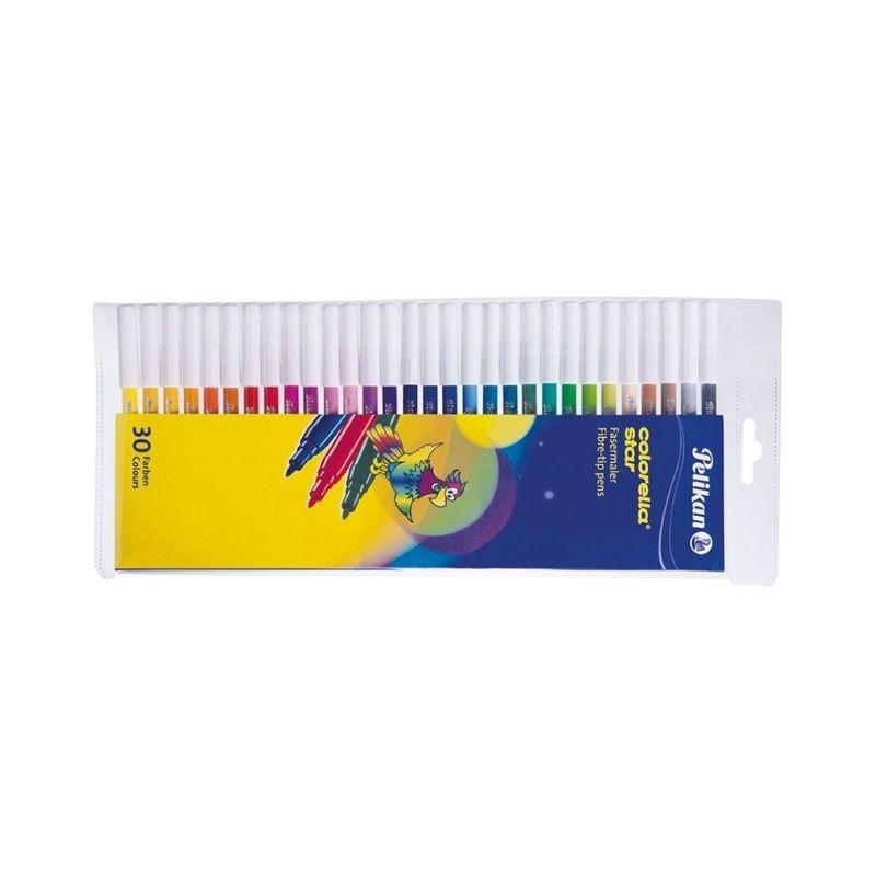 Set 30 culori Carioci colorella star Pelikan