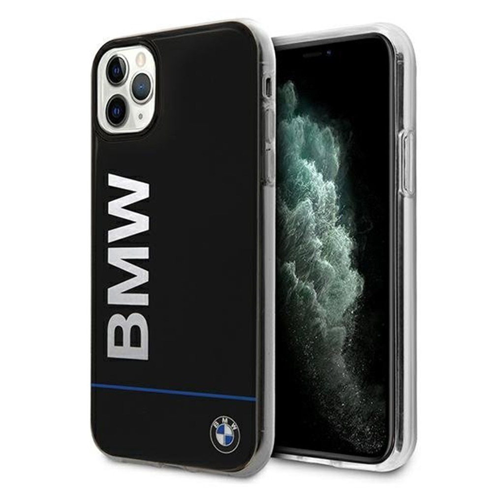 Husa BMW Signature Printed Logo compatibila cu iPhone 11 Pro, Negru