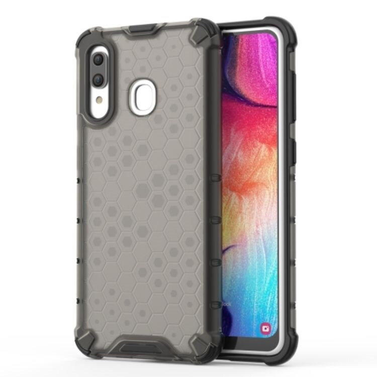 Husa Lemontti Honeycomb compatibila cu Samsung Galaxy A30, Grey