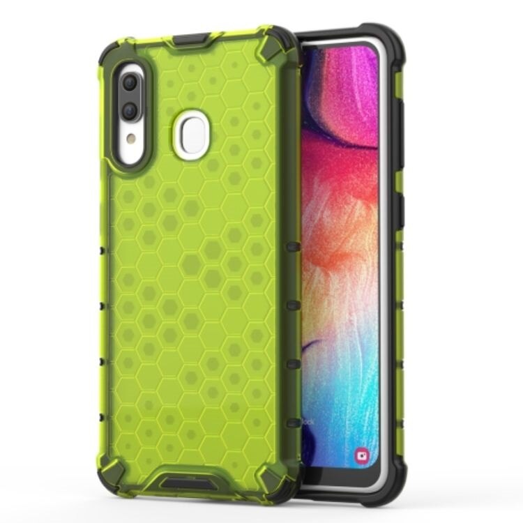 Lemontti Husa Honeycomb compatibila cu Samsung Galaxy A30, Green