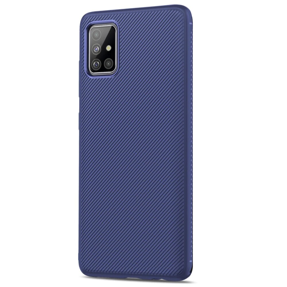 Husa Lenuo Leshen Series compatibil pentru Samsung Galaxy A51, Dark Blue