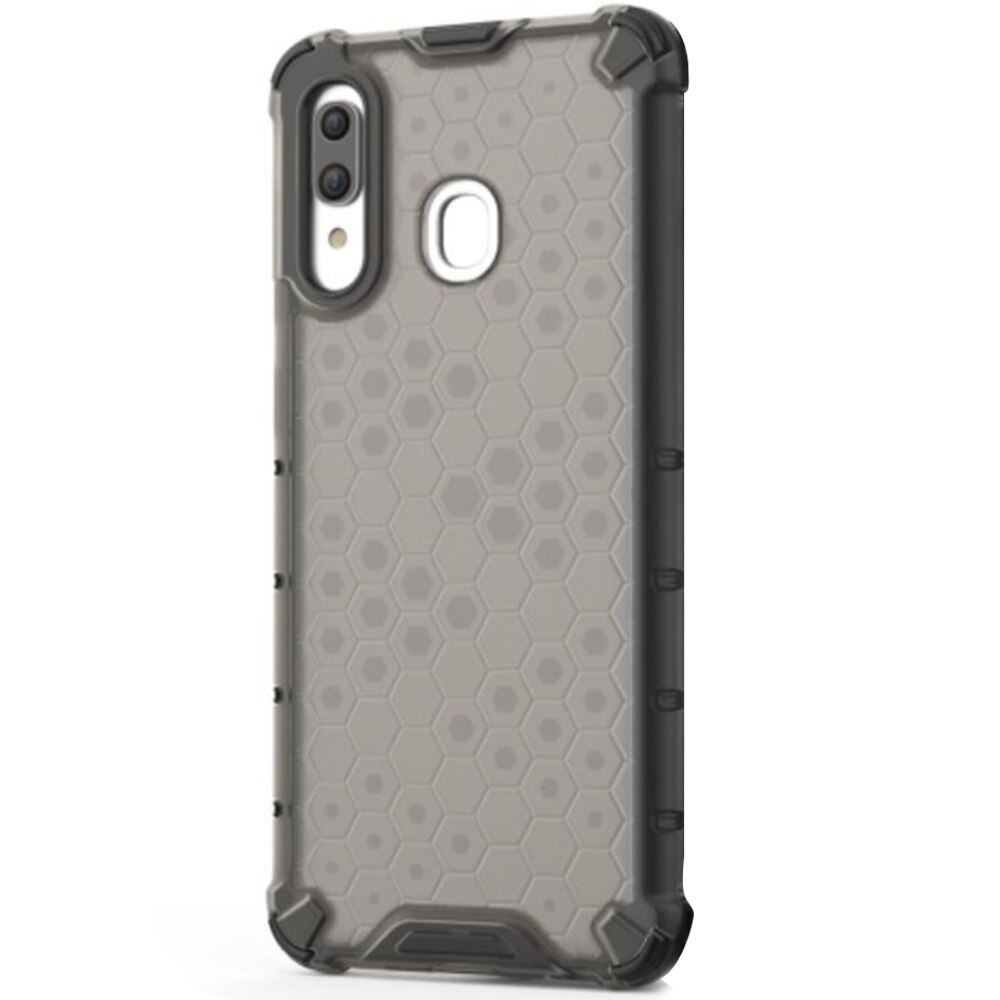 Husa Lemontti Honeycomb compatibila cu Samsung Galaxy A30, Black