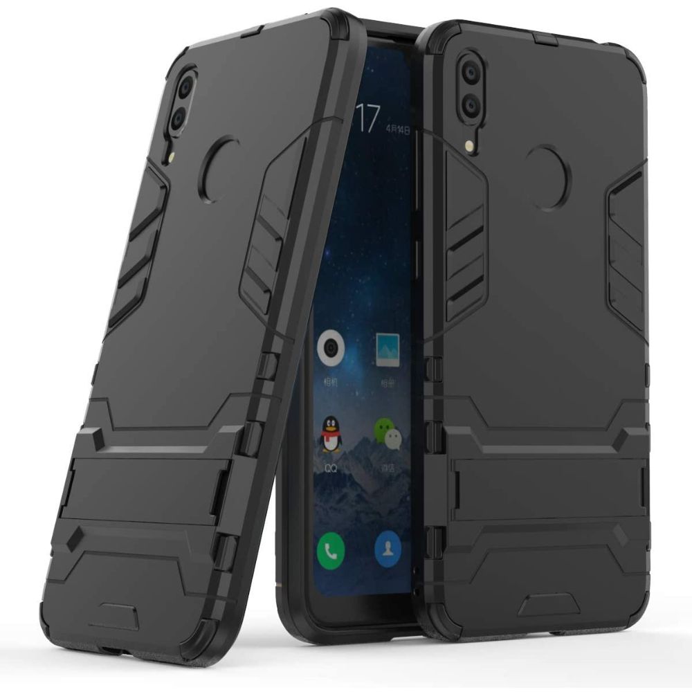 Husa Lemontti Shockproof Case compatibila cu Huawei Y7 2019, Black