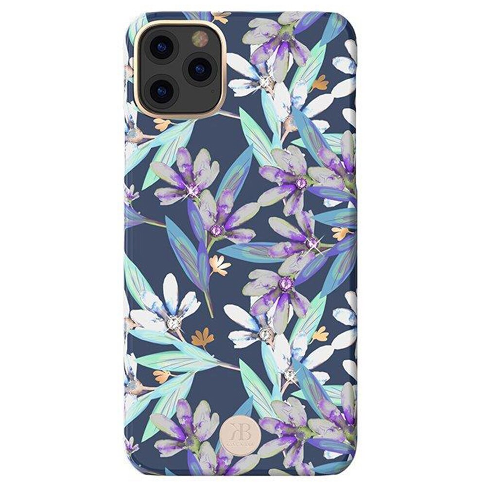 Husa Kingxbar Blossom iPhone 11 Pro, Multicolor Tulip, cristale swarovski