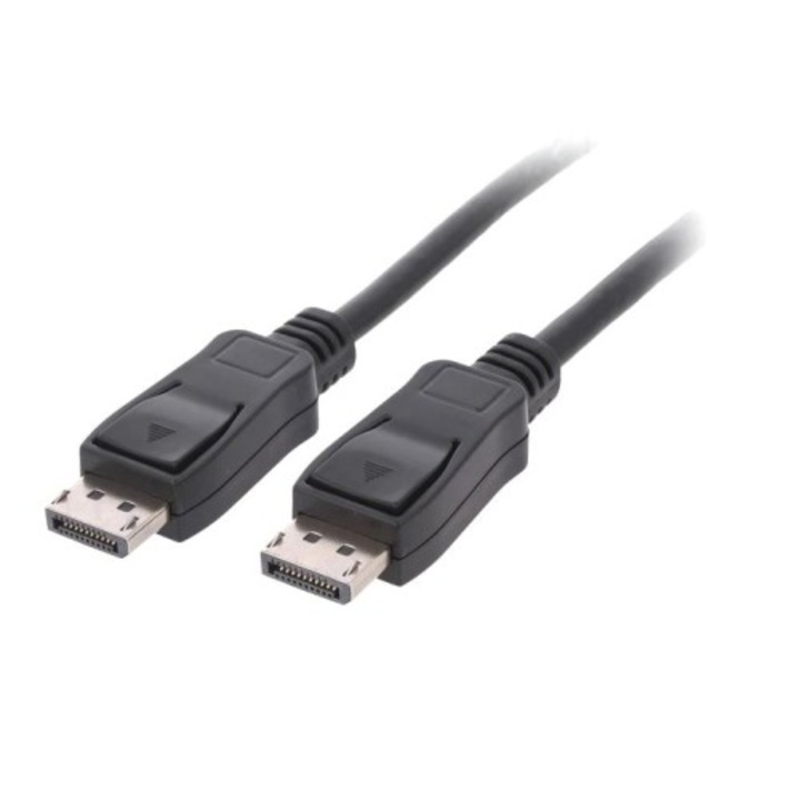 Cablu DisplayPort tata, DisplayPorttata, 2m, negru, Goobay 51953, T199946