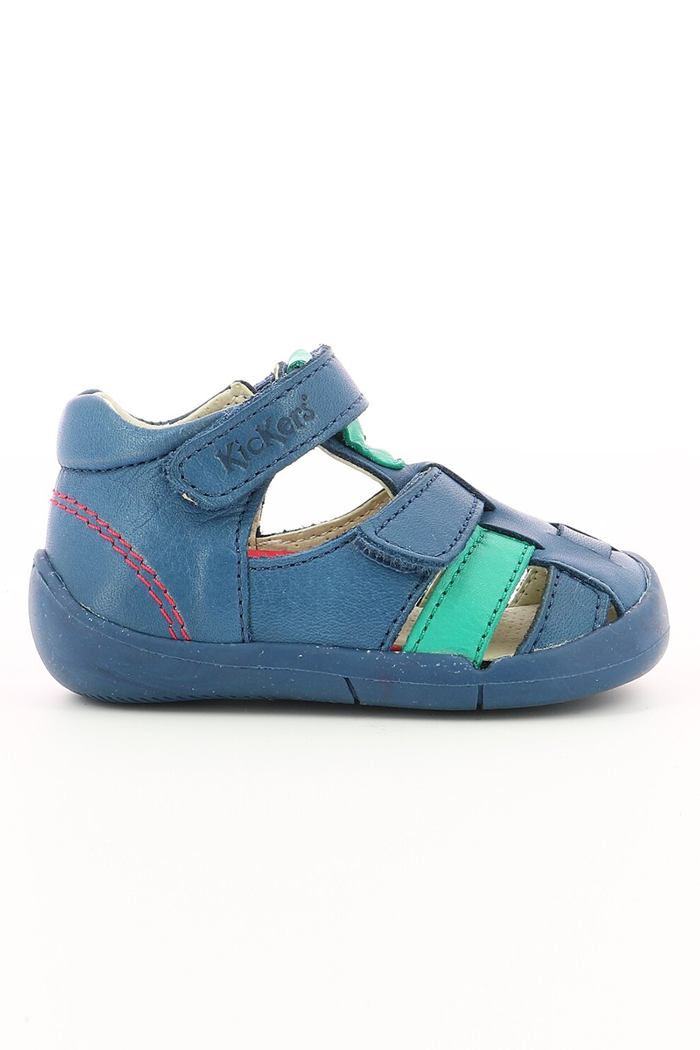 Kickers kids, Sandale de piele cu velcro