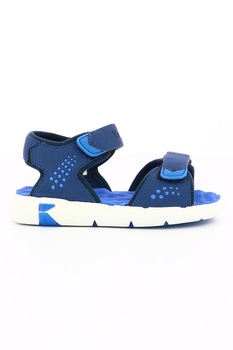 Kickers kids, Sandale de piele ecologica cu velcro Jumangap Kickers kids, Sandale de piele ecologica cu velcro Jumangap
