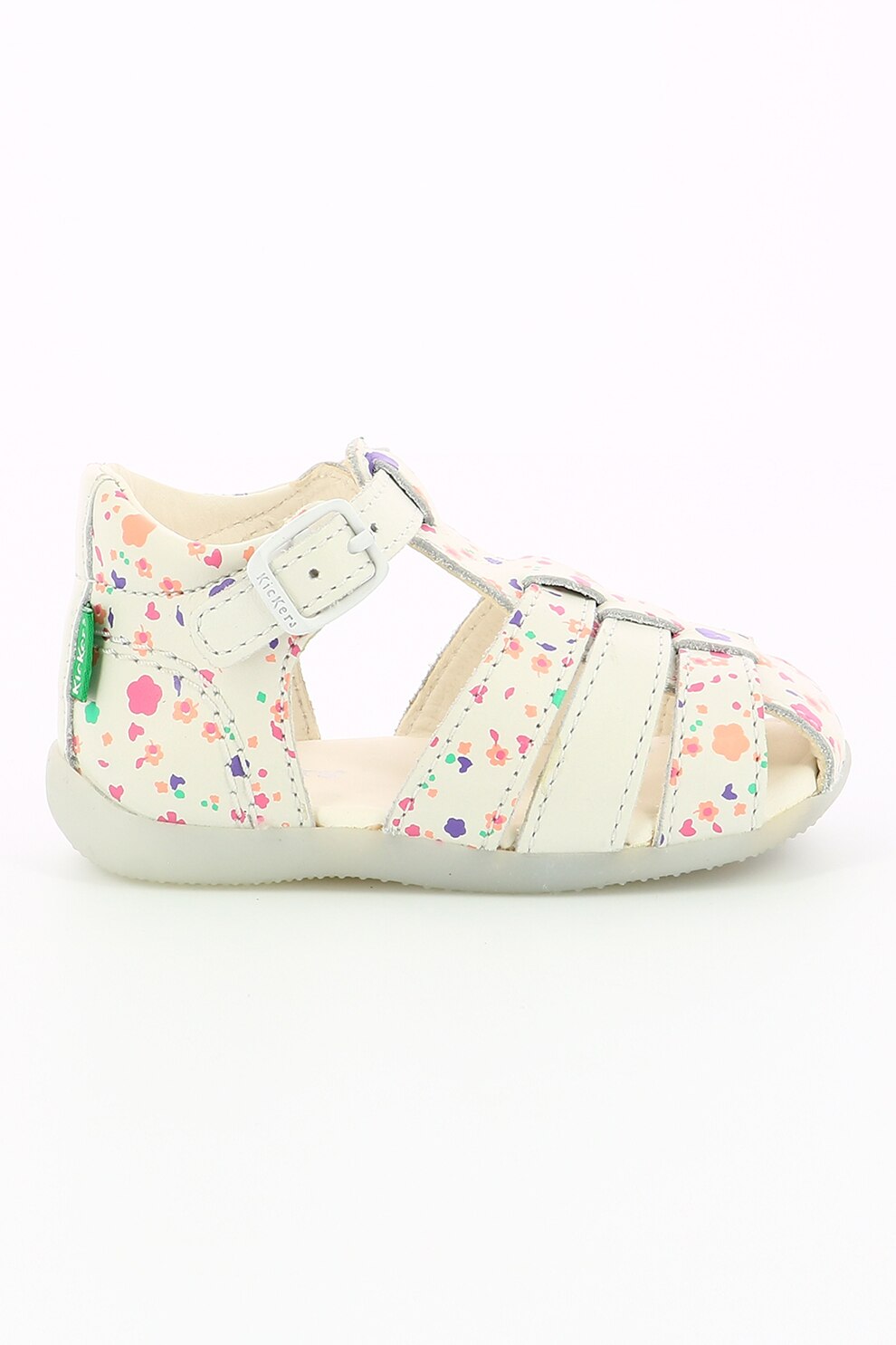 Kickers kids, Sandale de piele cu imprimeu