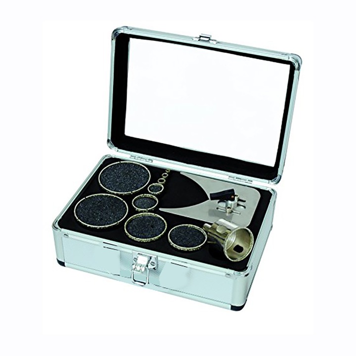 Gyémánt fúrókészlet Leman 4071 #161784684, 10 db, Átmérő 6-67 mm