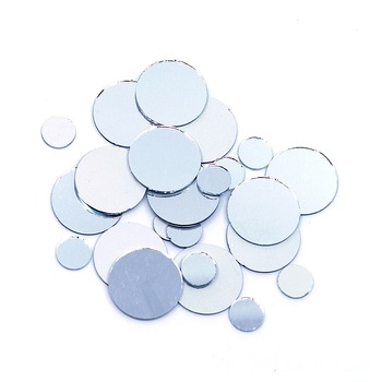 Set 25 oglinzi mini rotunde, grosime 1,5 mm Set 25 oglinzi mini rotunde, grosime 1,5 mm