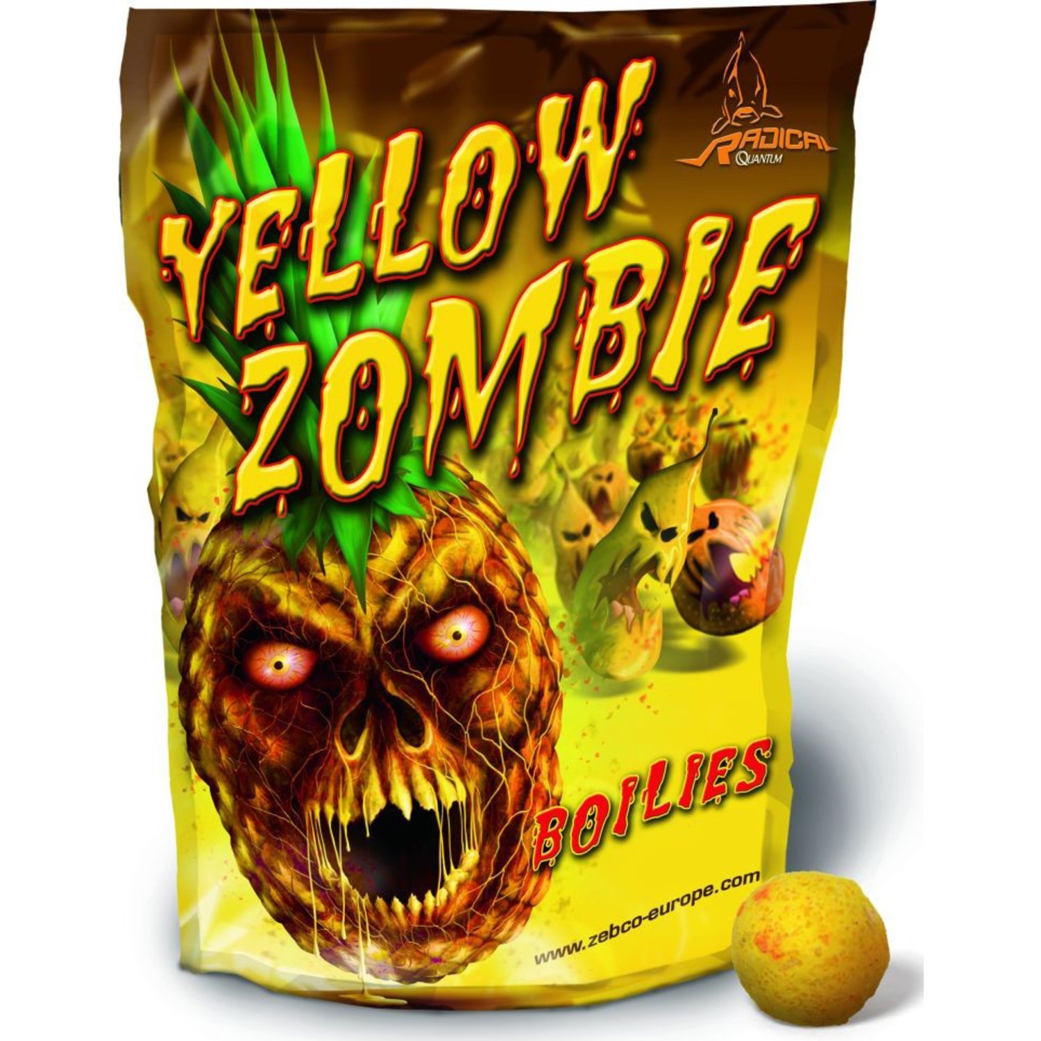 Boilies Yellow Zombie Boilie 20mm 1kg