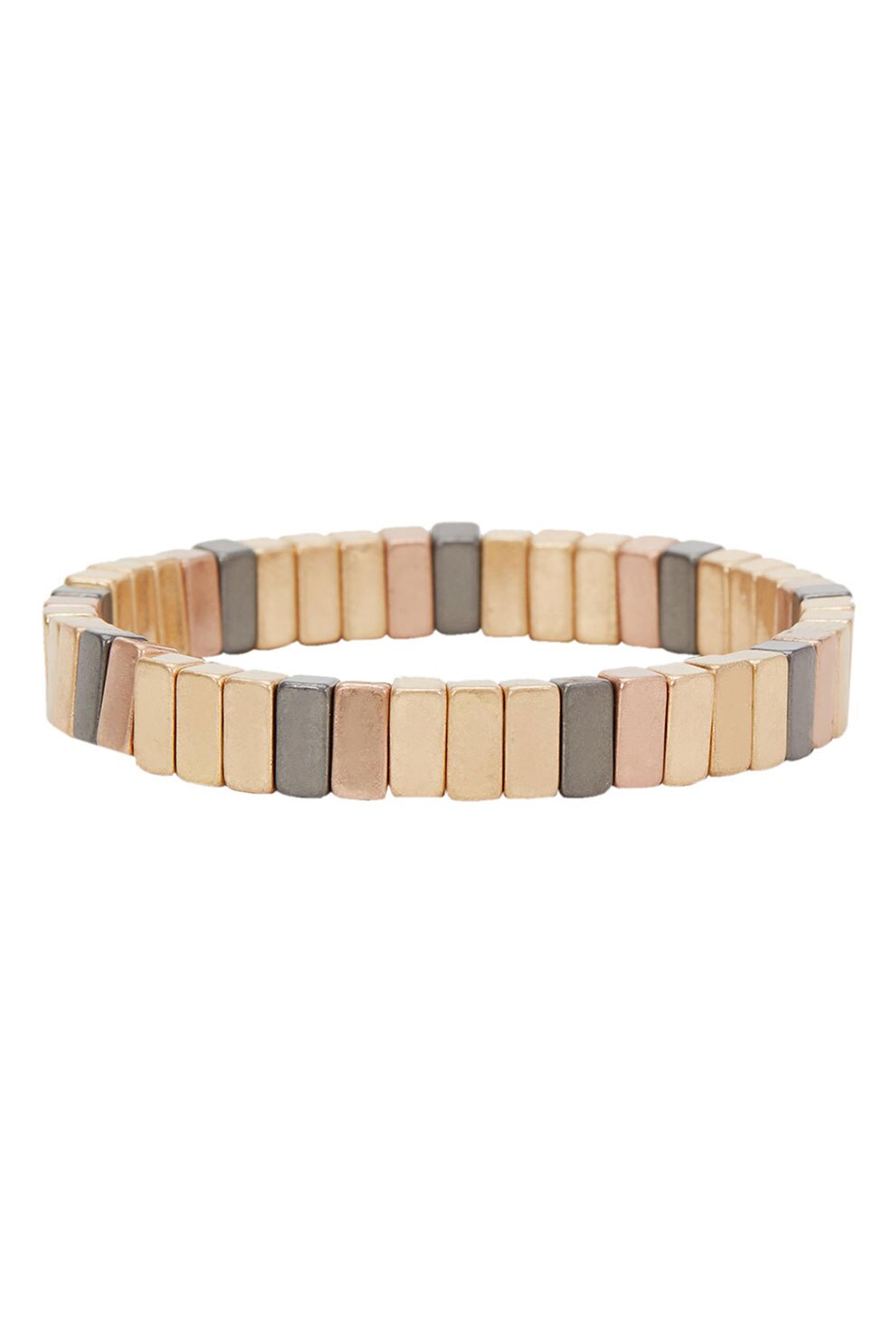 PARFOIS, Bratara elastica Metallic Shades, Maro/Gri inchis