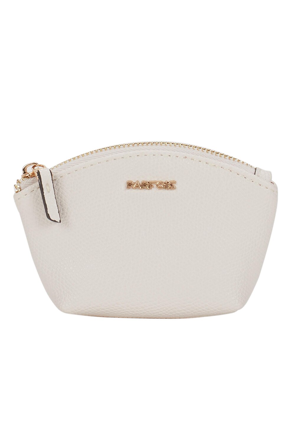 PARFOIS, Portmoneu cu logo, Alb prafuit, 7.5x11x3 CM Standard