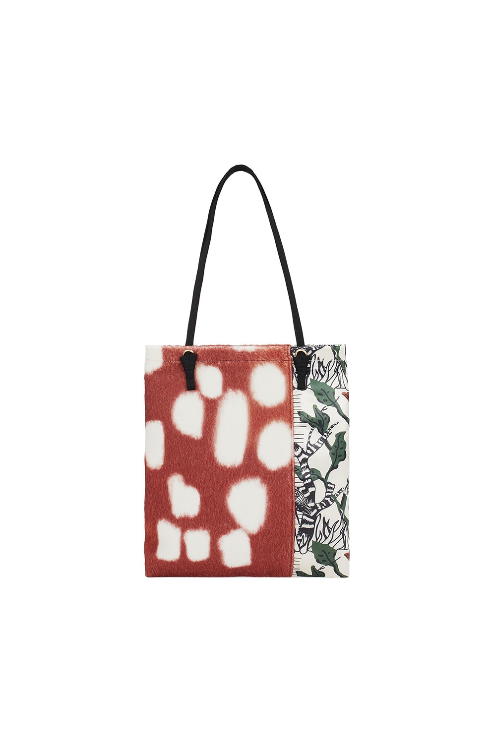 PARFOIS, Geanta shopper din material textil cu imprimeu, 35x29x1 CM Standard