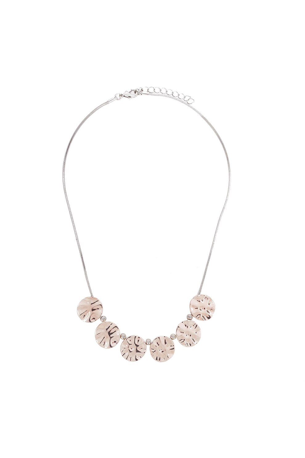 PARFOIS, Colier cu pandantive rotunde, Argintiu