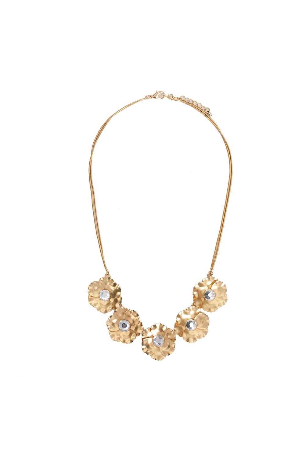 PARFOIS, Colier cu model floral, Auriu