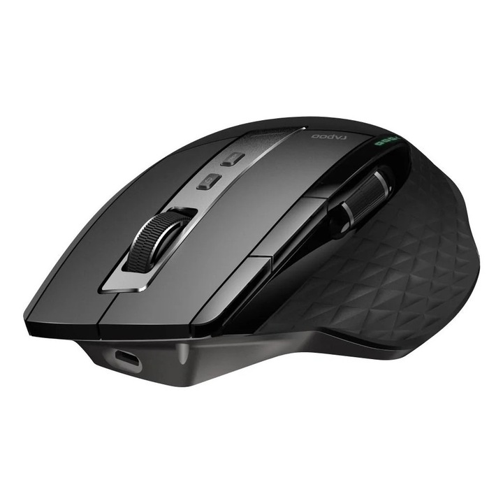 Mouse optic fara fir RAPOO MT750S, Multi-mode, Bluetooth & 2.4Ghz, Negru