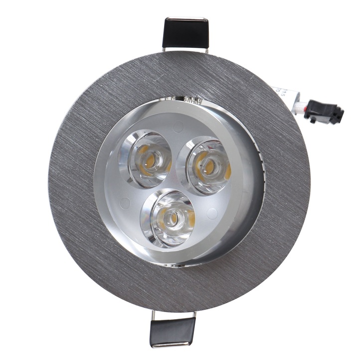 Spot LED incastrat 70317, 3W, lumina neutra, orientabil, aluminiu
